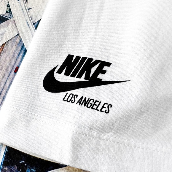 Nike Sportswear LA Lakers Tee Men’s Size L White Graphic Logo NSW Los Angeles DS - Picture 9 of 12